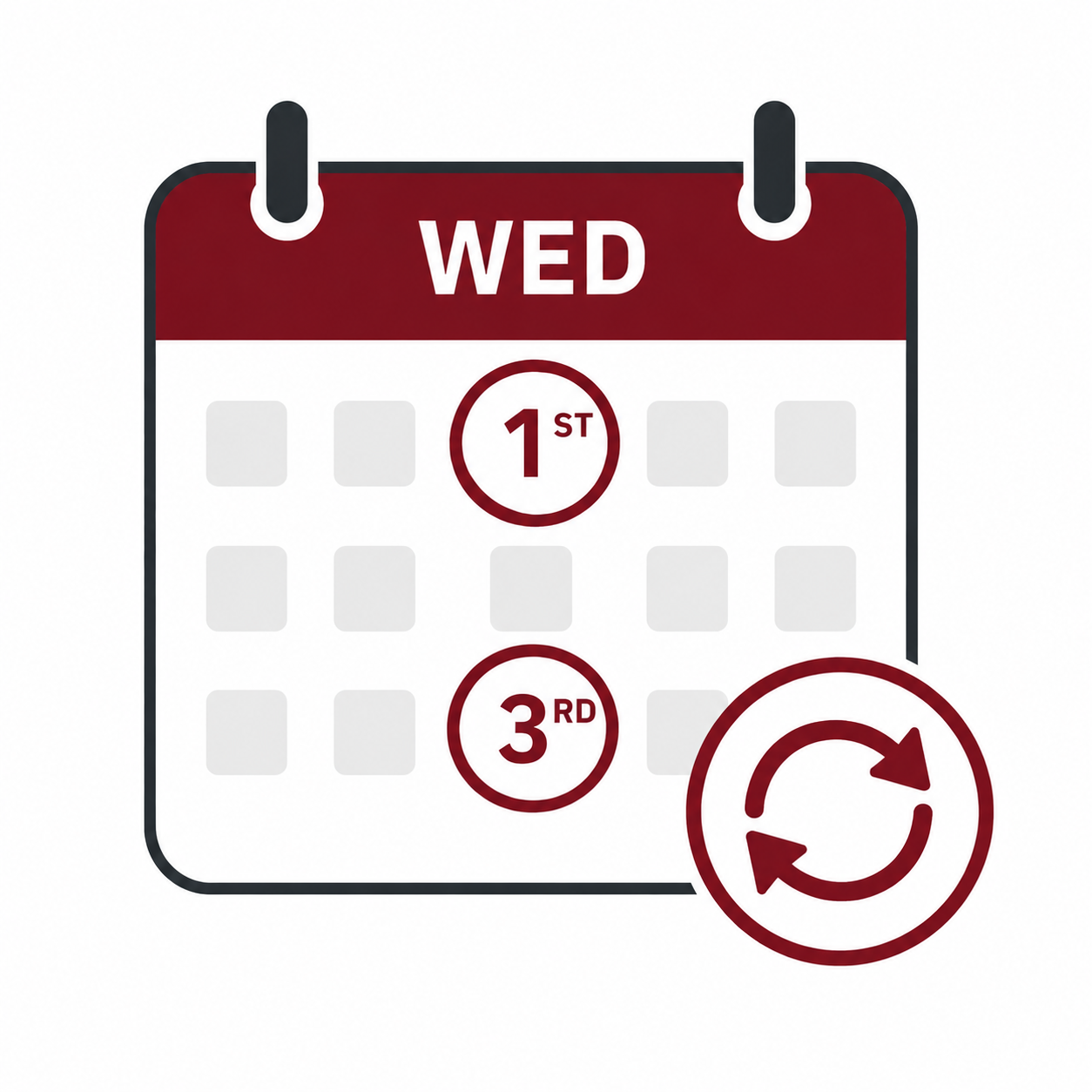 1st-3rd Wed Icon